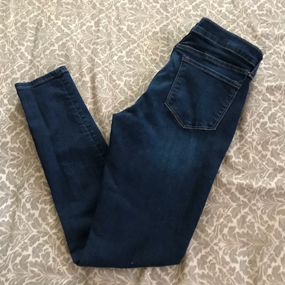 Dark blue jeans